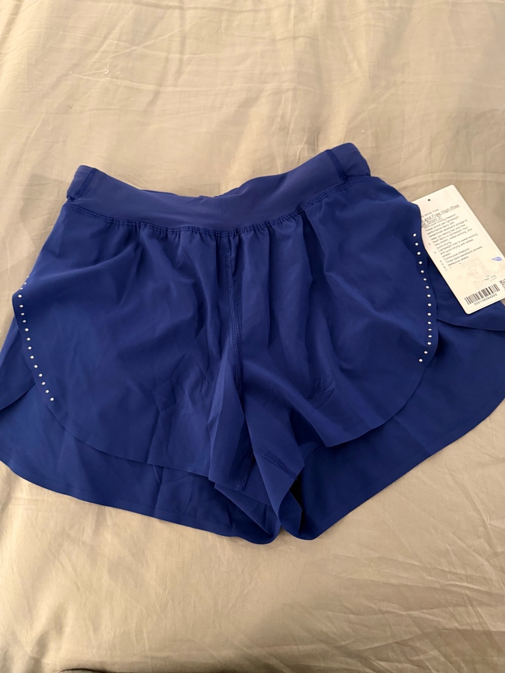 lululemon athletica Royal Blue Athletic Shorts with Side Studs